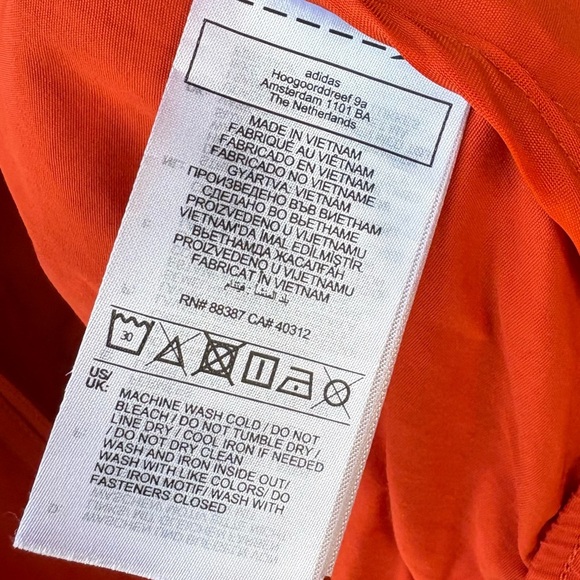 Stella McCartney x Adidas Truecasuals Woven Track Jacket In Burnt Cayenne Medium - Picture 8 of 8